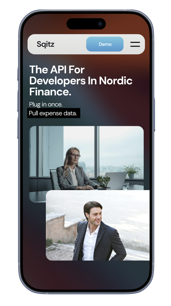 Phone onboarding mockup